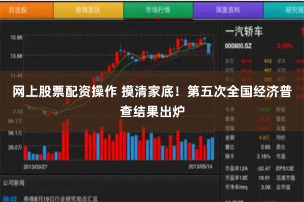 网上股票配资操作 摸清家底！第五次全国经济普查结果出炉